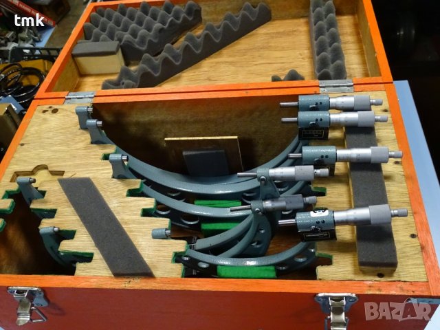 комплект микрометри Mitutoyo 193, 103 outside micrometer 125-300mm