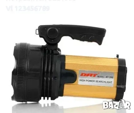 Супер мощен LED акумулаторен фенер DAT AT-398 , снимка 3 - Къмпинг осветление - 53936458