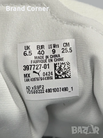 Чисто нови Puma Palermo Moda Wns – White/Black (Кожени), снимка 7 - Маратонки - 54302145