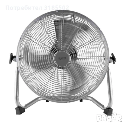 Вентилатор подов Muhler, 60W, индустриален, метален, снимка 8 - Вентилатори - 50879141