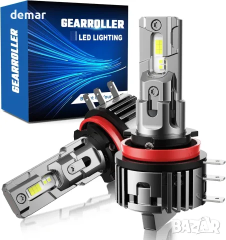 GEARRROLLER H15 LED крушки, 28000 lm, 6500K, Plug&Play (2 бр.)
