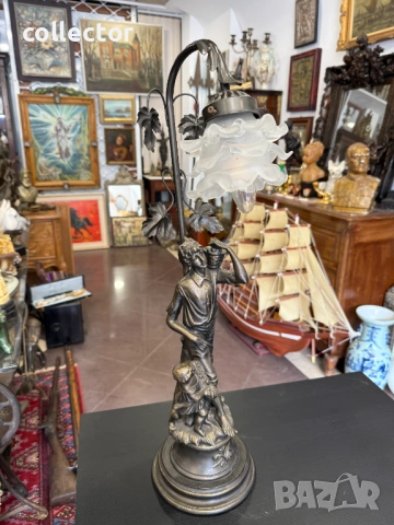 Винтидж фигурална настолна лампа. №8068