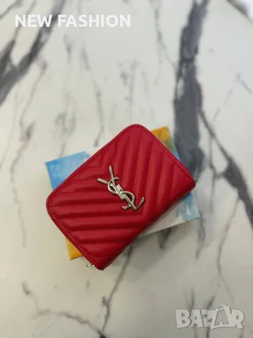 Дамски Кожени Протмонета ✨ YVES SAINT LAURENT , снимка 2 - Портфейли, портмонета - 50224033