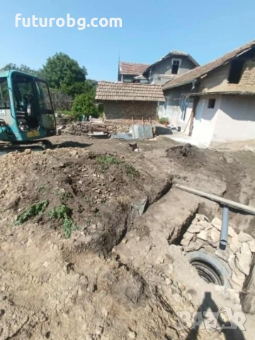 Изграждане на септични ями,дренаж,ВиК и всички услуги с багер-товарач,мини багер, самосвал и къртач, снимка 10 - Други ремонти - 50902152