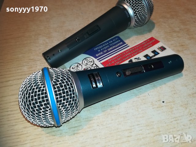 shure sm58 & shure beta sm58s profi microphone 2311201737, снимка 2 - Микрофони - 30887674