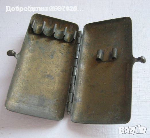 Табакери: стара дървена кутия, хумидор, метал, кожа, кожена, антика, снимка 8 - Антикварни и старинни предмети - 31812766