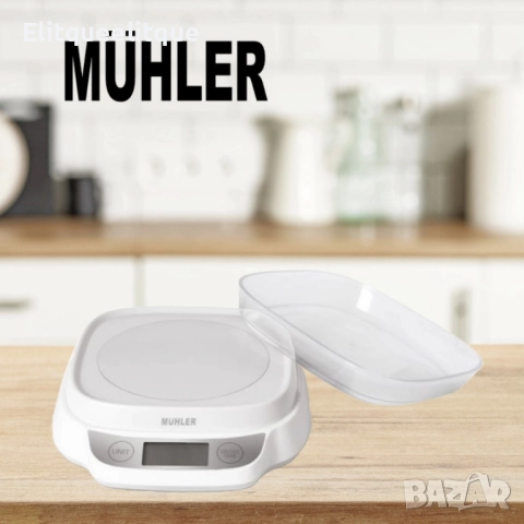 Везна Muhler KSC-2088 електронна, кухненска, купа, 5kg, снимка 5 - Везни - 52241744