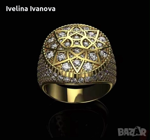 Стилен мъжки пръстен, снимка 3 - Пръстени - 52888147