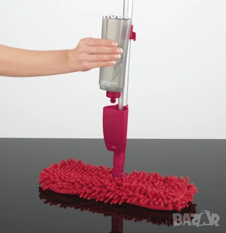 Спрей моп CLEANmaxx Гъвкав двулицев , за мокро и сухо почистване, снимка 2 - Други стоки за дома - 54039843