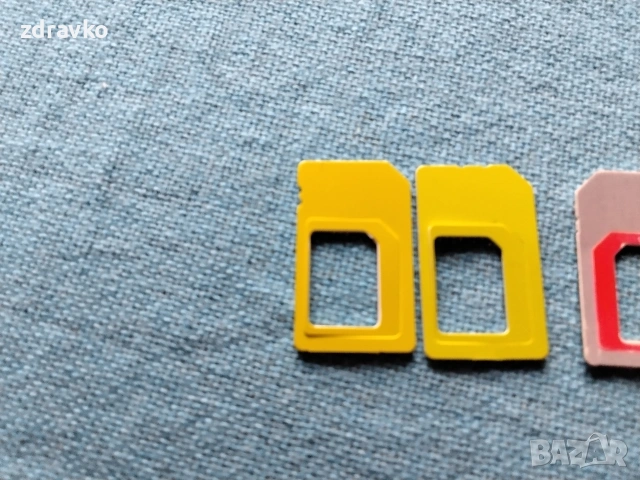 преходници от най малките до най големите стандартни размери на сим картите, снимка 3 - Резервни части за телефони - 53948637