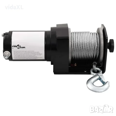 Електрическа лебедка 12 V, 1360 кг, монтажна планка, снимка 3 - Телфери - 56146267