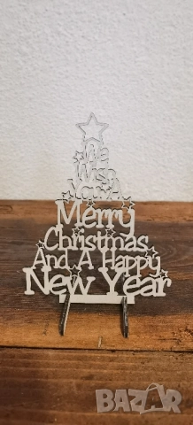 Дървена коледна украса – Елха, снимка 6 - Декорация за дома - 52222973