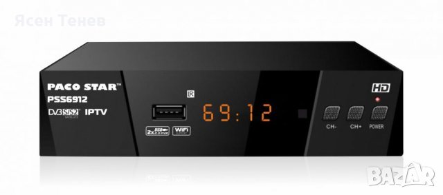 Сателитен HD приемник PACO STAR PSS6912 с Iptv, снимка 2 - Приемници и антени - 27068076