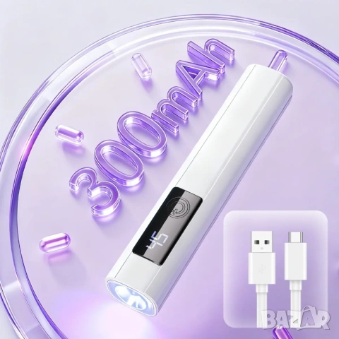 UV LED лампа за нокти тип фенерче за нокти, снимка 2 - Продукти за маникюр - 54069355