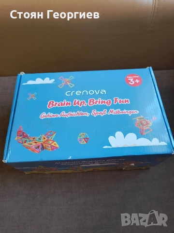 Чисто нов Магнитен конструктор Crenova ,68 части, 3+, снимка 2 - Конструктори - 52529025