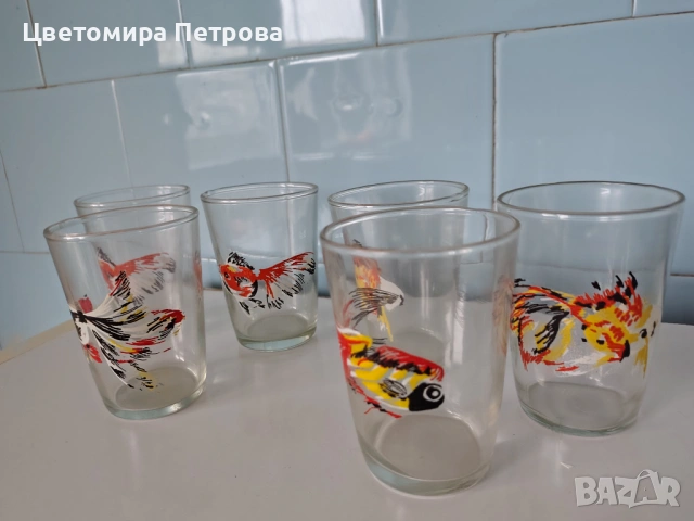 Ръчно рисувани чаши за вода и сок , снимка 8 - Чаши - 53204681