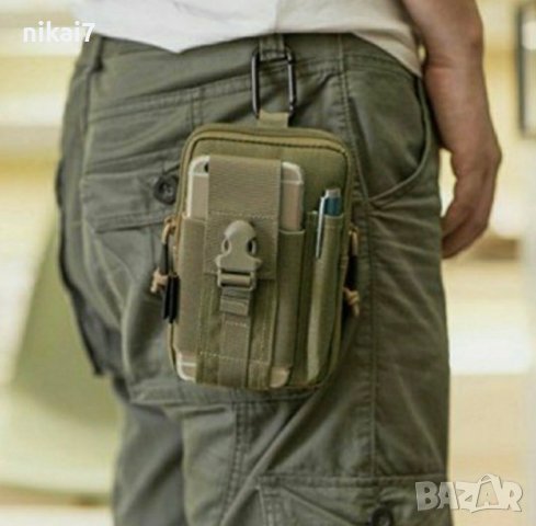тактическа чанта за колан раница военна MOLLE джоб gsm фенер 16х9см, снимка 4 - Екипировка - 37667450
