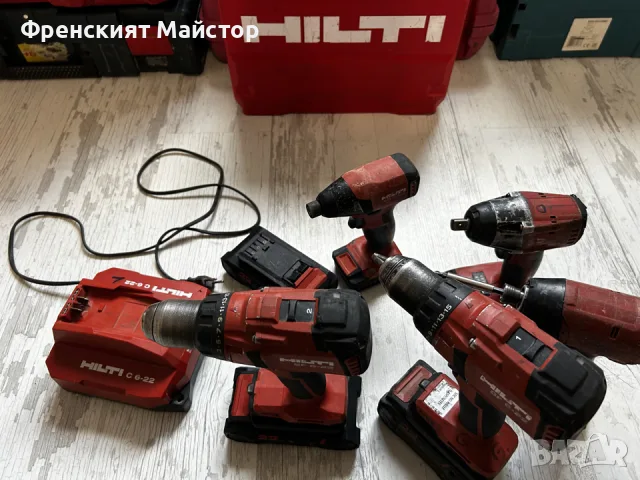 Hilti  Хилти Винтоверт Импакт Гайковерт Nuron батерия и зарядно батерии, снимка 3 - Други инструменти - 55807840