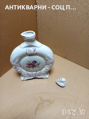 Соц Стара Българска Порцеланова Бъклица. , снимка 4 - Антикварни и старинни предмети - 52776826