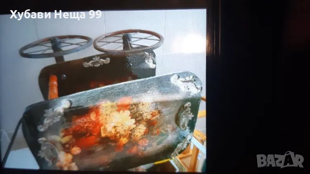 Масички - бароков стил   мраморен плот ретро стил дървен плот., снимка 15 - Антикварни и старинни предмети - 42515266