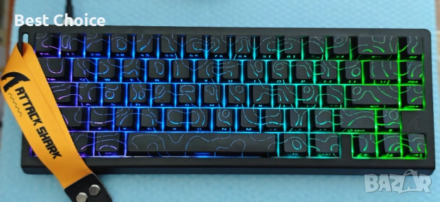 Геймърска клавиатура ATTACK SHARK X68 HE Rapid Trigger, снимка 3 - Клавиатури и мишки - 52816765