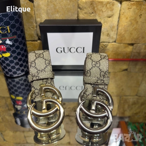 колани от естествена кожа в кутия Gucci 