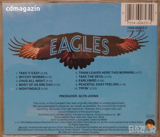 Компакт дискове CD Eagles – Eagles, снимка 2 - CD дискове - 37088733