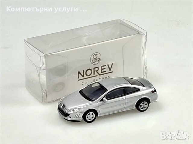 PEUGEOT 407 Coupe 2006 - мащаб 1:87 на Norev моделът е нов в кутия, снимка 4 - Колекции - 55748279