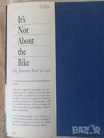 Автобиография на Ланс Армстронг: It's Not About the Bike: My Journey Back to Life, снимка 3 - Художествена литература - 49401779