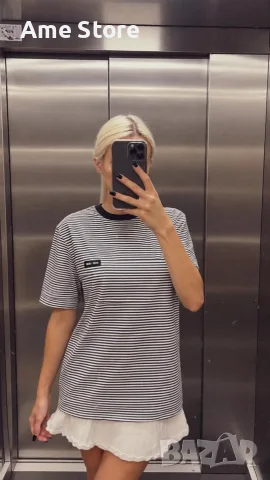 Тениска черна/зелена Miu Miu с етикет, снимка 5 - Тениски - 56165498