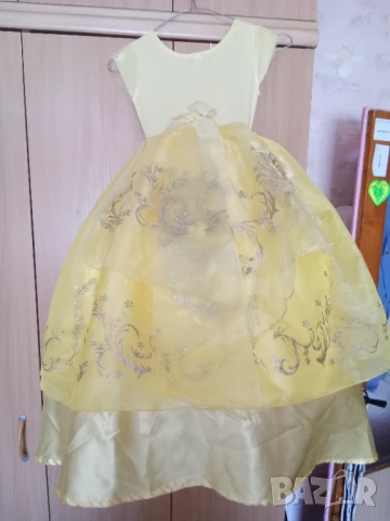 Рокля Дисни - жълта, снимка 2 - Детски рокли и поли - 51005102