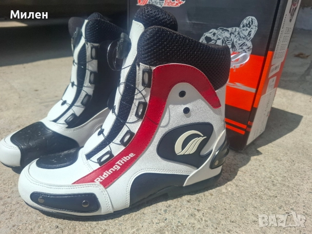 НОВИ Мото ботуши 44, снимка 6 - Мъжки ботуши - 51483618