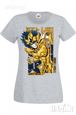 Дамска тениска Saint Seiya Leo Aiolia 01,Анимация,игра,Празник,Повод.
