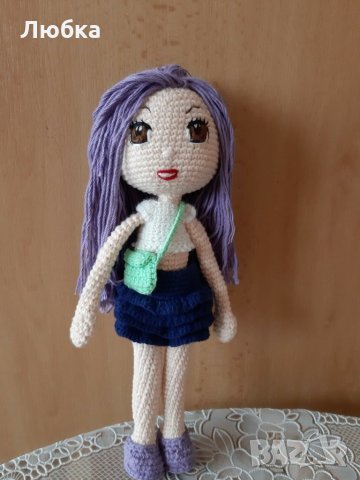 Плетена кукла Сабрина , снимка 2 - Кукли - 30999556