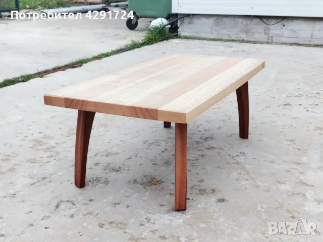 Холна маса ясен и махагон, снимка 6 - Маси - 48329337