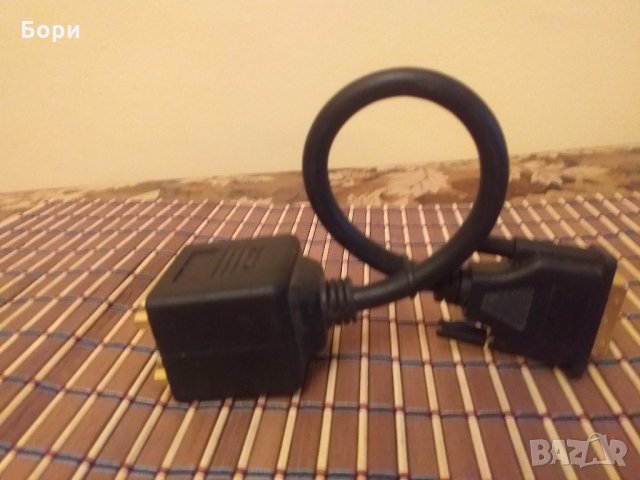 Кабел DVI-D мъжко към 2 х DVI-D женско, снимка 3 - Стойки, 3D очила, аксесоари - 30214813
