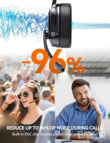 TECKNET Bluetooth слушалка с микрофон, снимка 3 - Други - 49406421