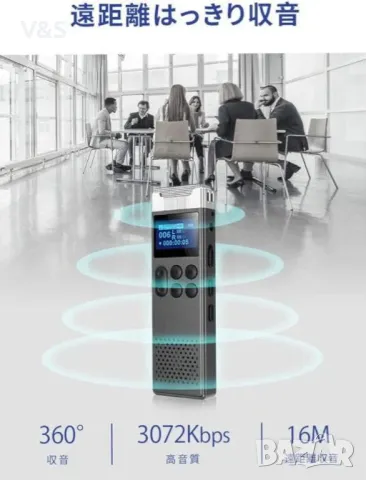 Цифров диктофон LIMENAMICS - 32GB 3072kbps, снимка 4 - MP3 и MP4 плеъри - 47873659