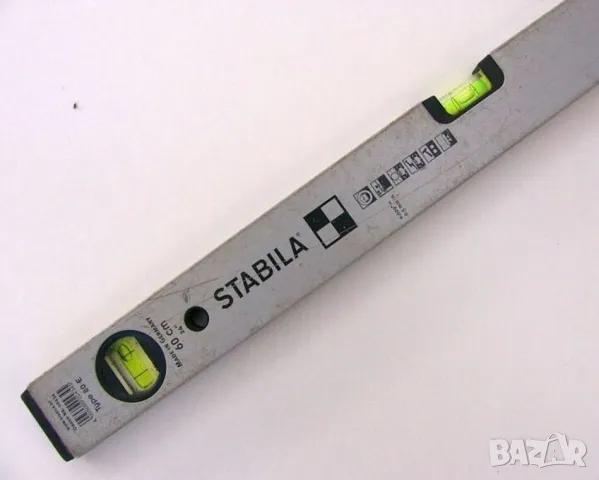 STABILA Оригинален Професионален Германски НИВЕЛИР 60 см 24" Алуминиев Нивел Либела Tерзия БАРТЕР, снимка 2 - Измервателни инструменти - 50158597