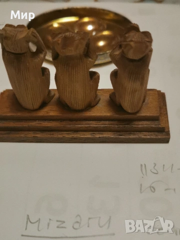 Дървени маймунки., снимка 3 - Декорация за дома - 54085524