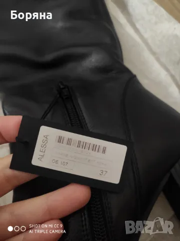 Намалени - Alessa нови с етикет ботуши чизми естествена кожа напа 37 размер, снимка 6 - Дамски ботуши - 48572925