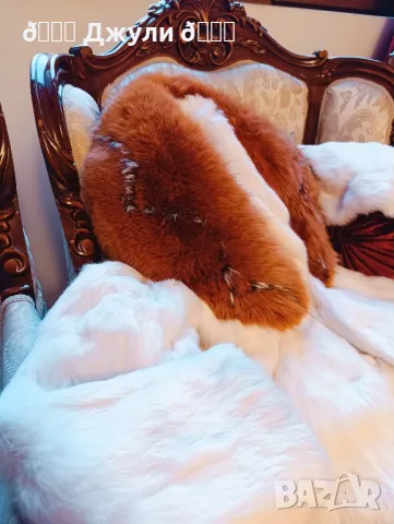 Палто с естествен косъм от чинчила и лисица, снимка 8 - Палта, манта - 48772579