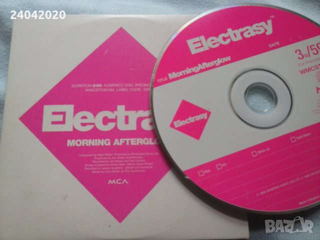 Electrasy – Morning Afterglow сингъл диск, снимка 1 - CD дискове - 34436454