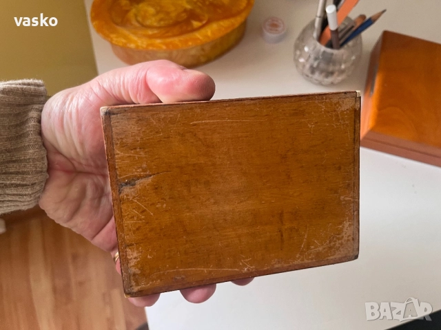 Стара дървена кутия, снимка 6 - Декорация за дома - 52902940