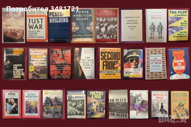 Военна теория, история, анализи, поезия, любопитни факти - 25 книги