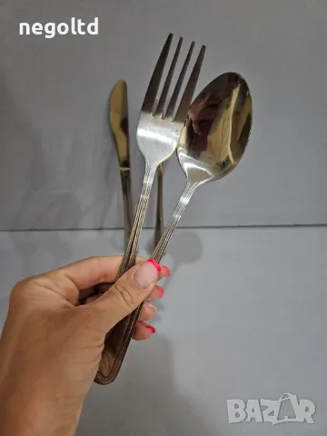 Нови качествени ПРИБОРИ ЗА ХРАНЕНЕ Неръждаема стомана 18/0, снимка 3 - Прибори за хранене, готвене и сервиране - 50208271