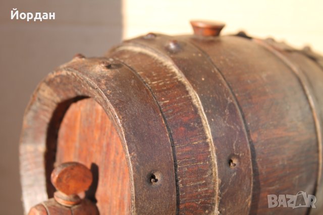 Дървено дъбово буре, снимка 3 - Антикварни и старинни предмети - 44420560