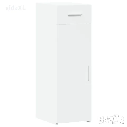 vidaXL Сайдборд, бял, 30x42,5x93 см, инженерно дърво, снимка 1 - Бюфети - 56148177