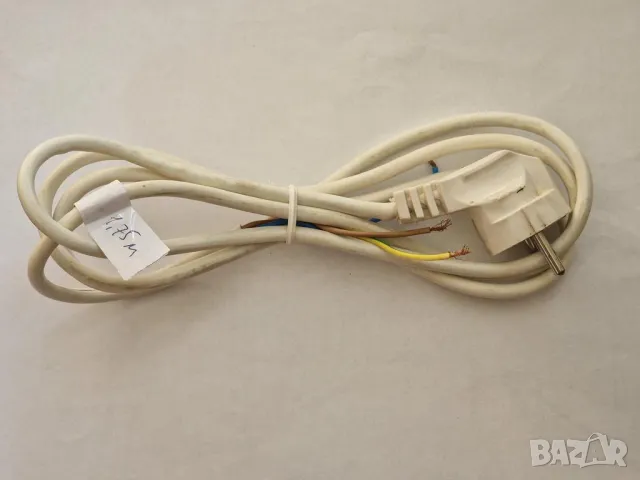 Захранващ кабел 1.75 м, 3x0.75 мм², мед, 16 A