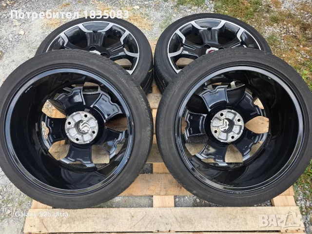 Лети джанти 17ки 4х108 Citroen + летни гуми 205/45/17 GoodYear, снимка 8 - Гуми и джанти - 55847844